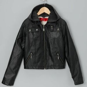 Hot Kiss Leather Jacket (Fur Inside)